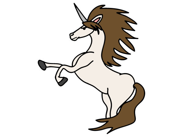 Dessin d'une licorne