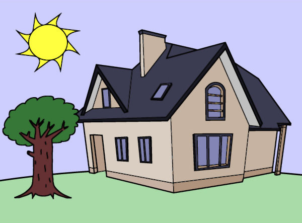 Dessin d'une jolie maison