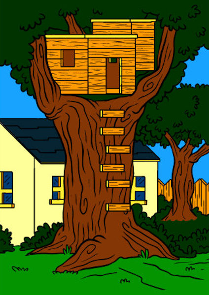 Cabane dans un arbre