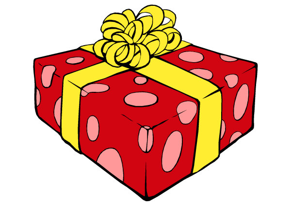 Dessin d'un gros cadeau