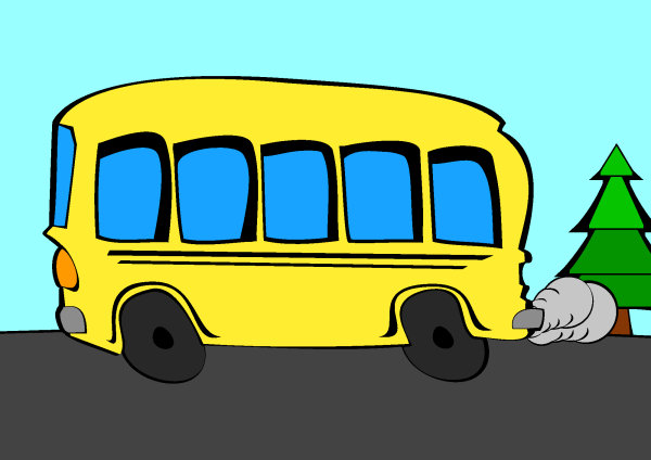 Un bus scolaire jaune