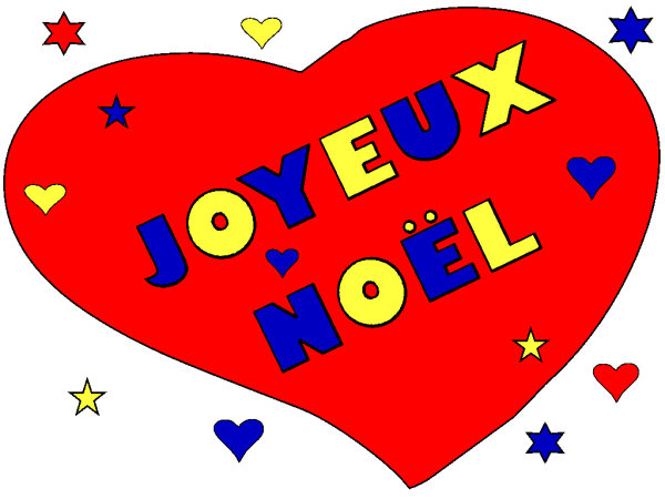 Dessin : Un joyeux nol dans un coeur