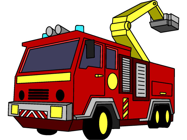 Dessin d'un camion de pompier