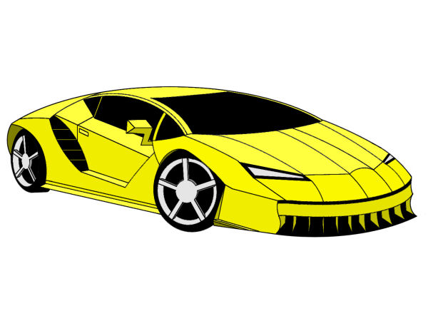 Dessin d'une voiture de sport